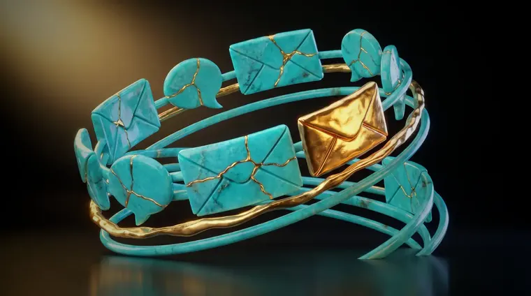 Les modèles email, un bracelet de turquoise