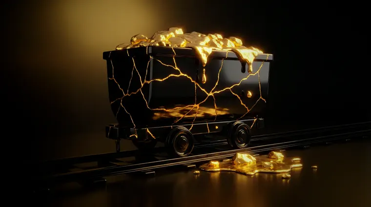 Les pépites, un wagonnet d’onyx chargé d’or